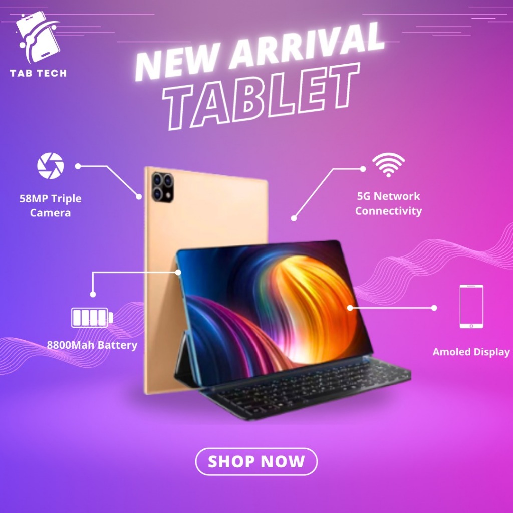 【COD】murah tablet pc Asli Tab S9 Baru 12GB + 512GB tablet android 11.6 Inci Layar Full Screen Layar 