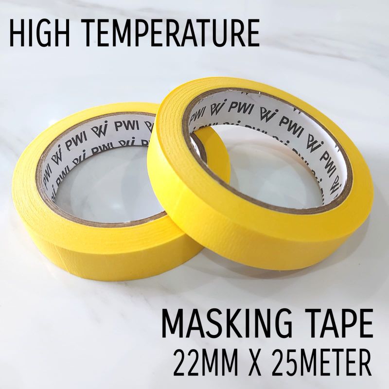 

Masking Tape Kuning 22mm x 25meter PWI / Isolasi Kertas