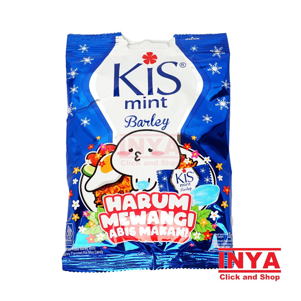 

Permen Kis Rasa Mint Barley 125gr isi 50 butir - Flavored Candy