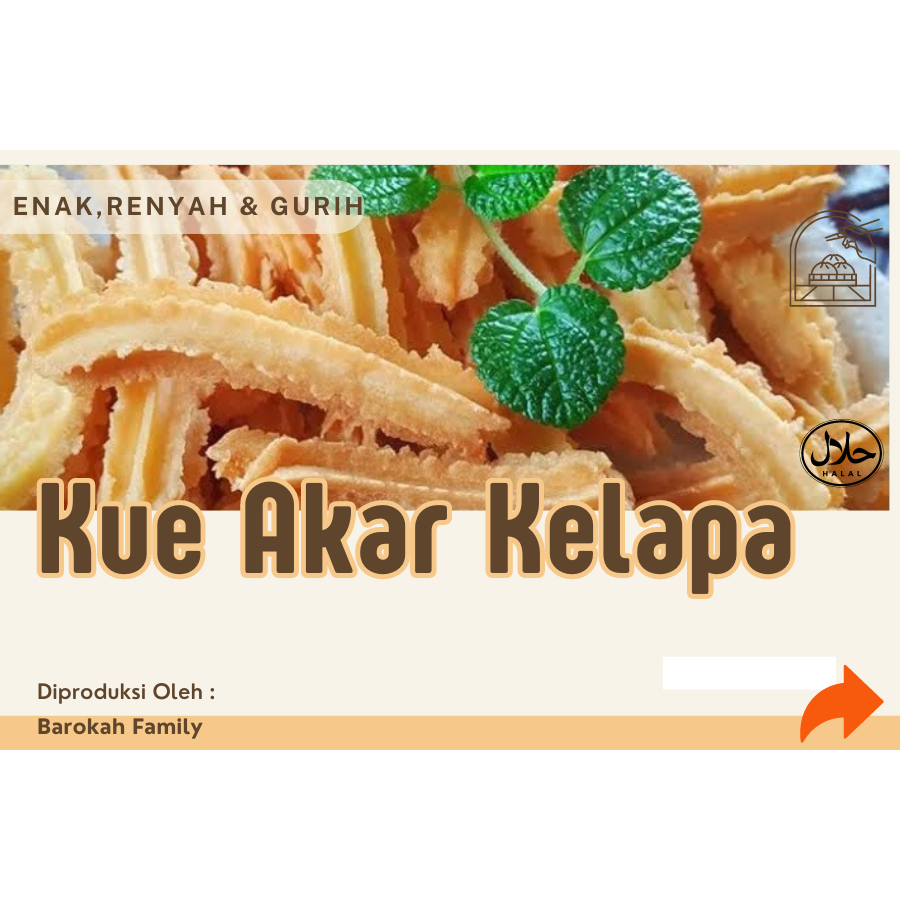 

MOS Kue Akar Kelapa Asin 250Gr