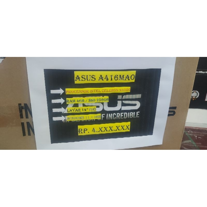 ASUS A416MA N4020 4GB SSD 256GB