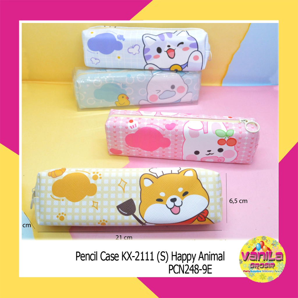 

(1Pcs) Pencil Case + Mika, tepak pensil resleting, tempat alat tulis, kotak pensil, pensil case resleting fancy