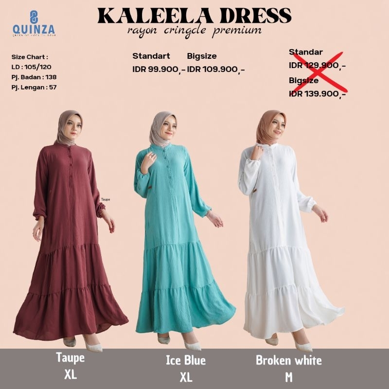 GAMIS RAYON CRINGCLE PREMIUM||KALEELA DRESS BY QUINZA