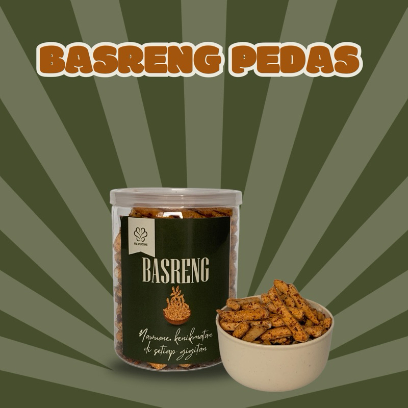 

Basreng Pedas Daun Jeruk/ Bakso Goreng Pedas Daun Jeruk
