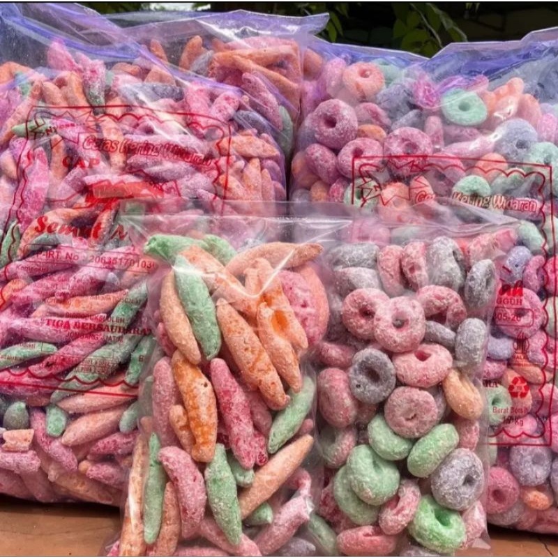 

Snack Kiloan Jajan Kiloan Getas Manis Lonjong Warna Warni Jajan Viral 250gr Camilan Cemilan Murah