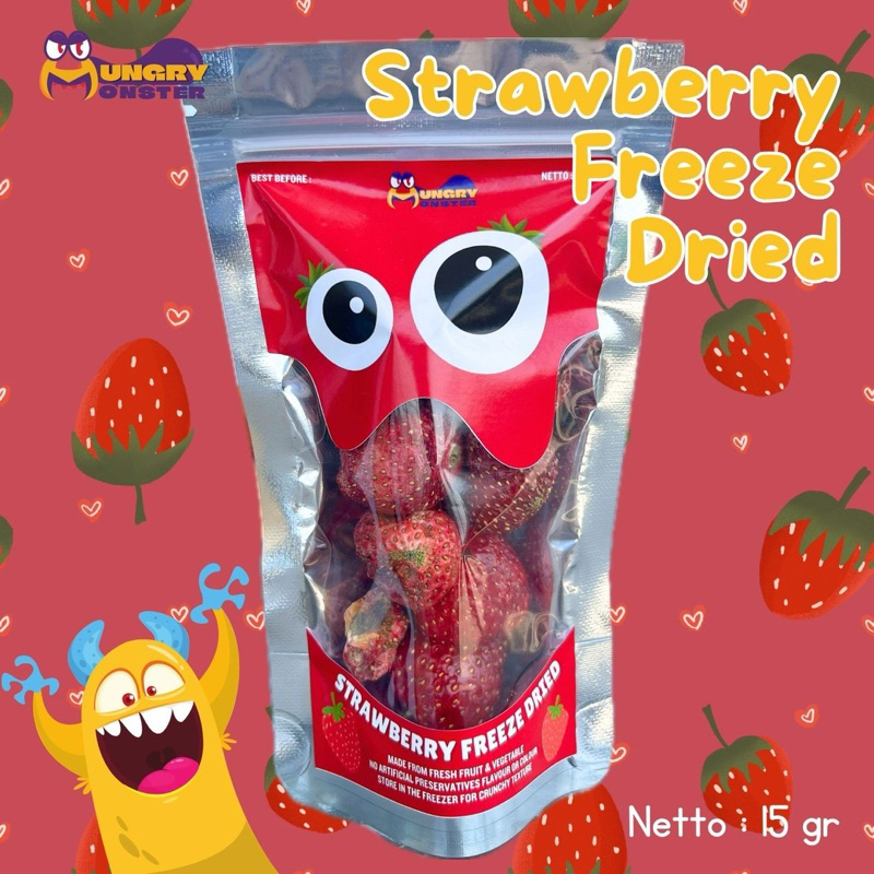 

strawberry freeze dried / snack buah stroberi