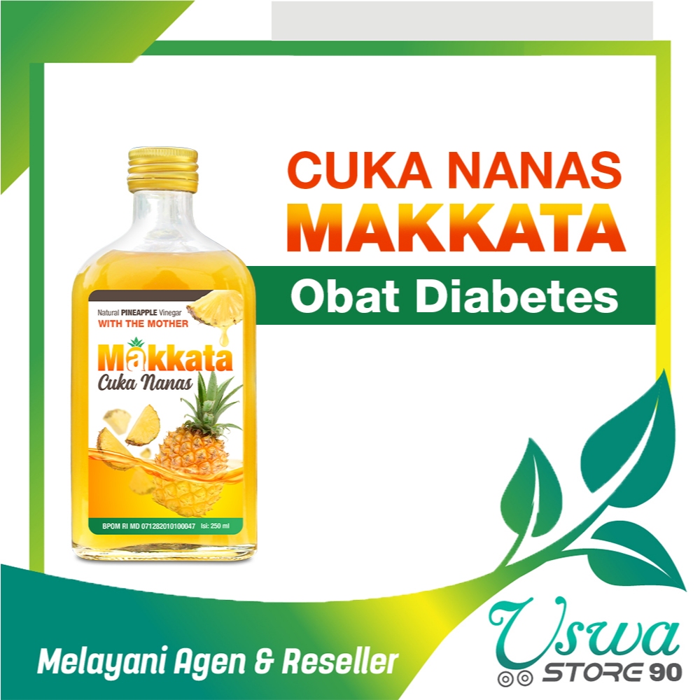

CUKA NANAS MAKKATA Untuk Diabetes Original With Mother Pineapple Vinegar Organik Alami BPOM