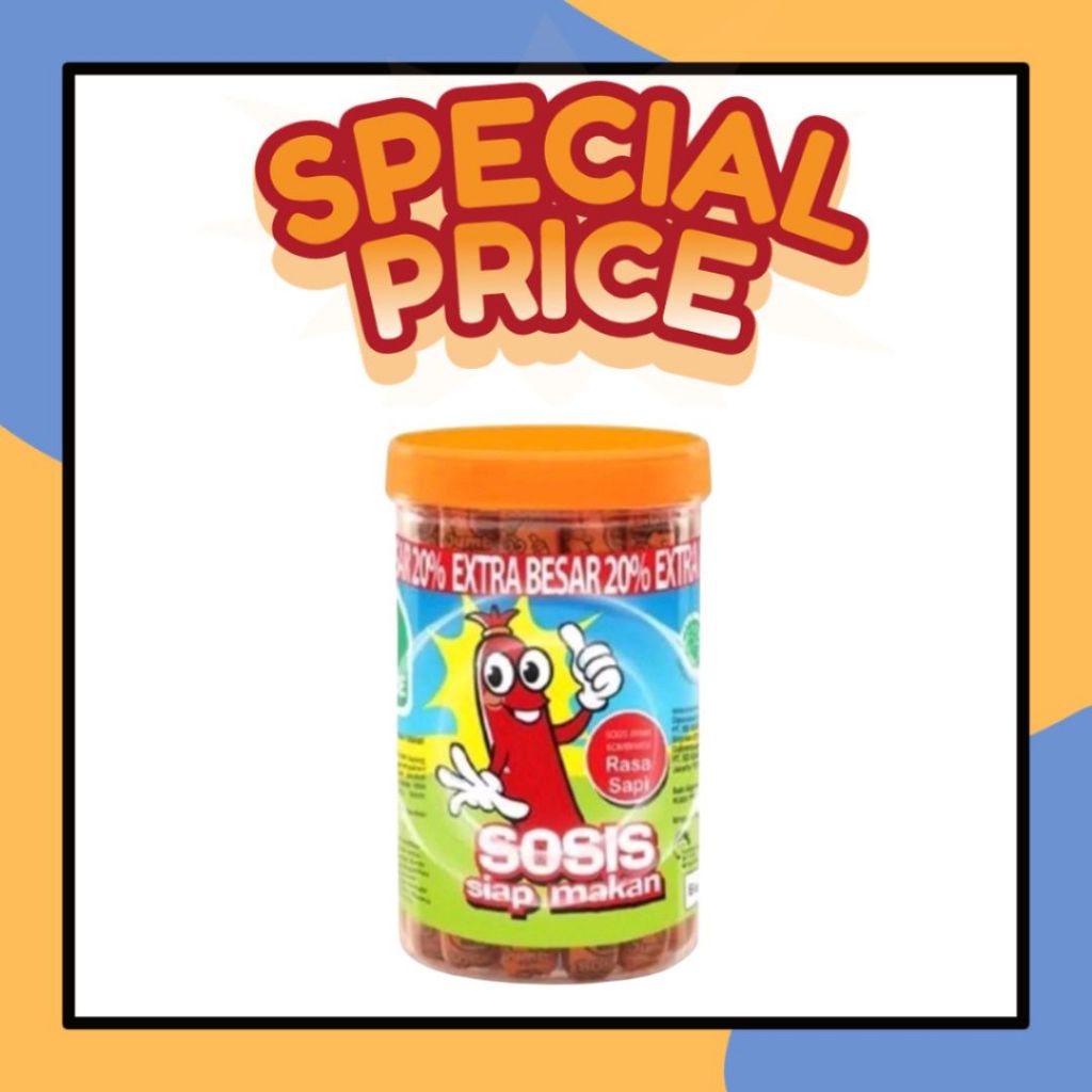 

Sosis So Nice 1 Toples (Isi 24 + 1pcs) Sosis Sapi Original 21gr Kemasan Sosis Siap Makan