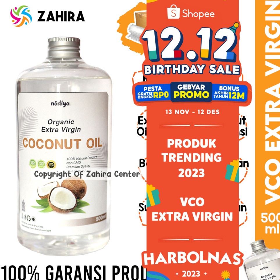 

VCO Premium 5ml Organic Natural Extra Virgin ECVO Minyak Kelapa Coconut Oil Bagus Untuk Kulit Rambut Kepala