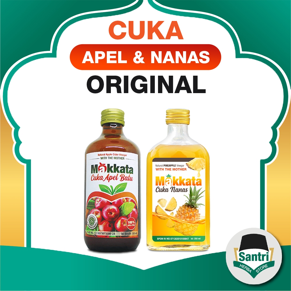 

CUKA APEL & NANAS Original Murni MAKKATA Untuk Kesehatan Lambung Herbal Ampuh Vinegar With Mother