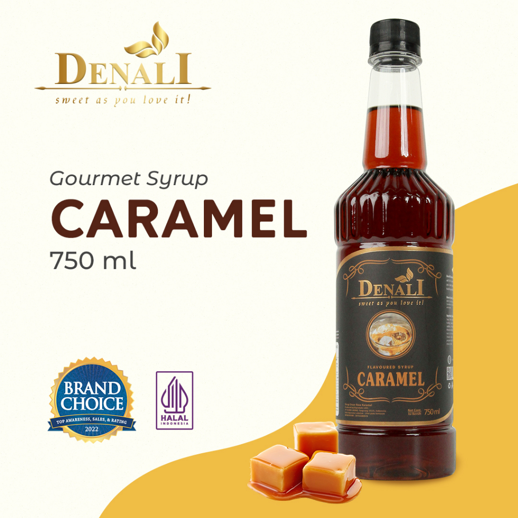 

Denali - Syrup Caramel 750ml - Sirup Minuman Rasa Caramel