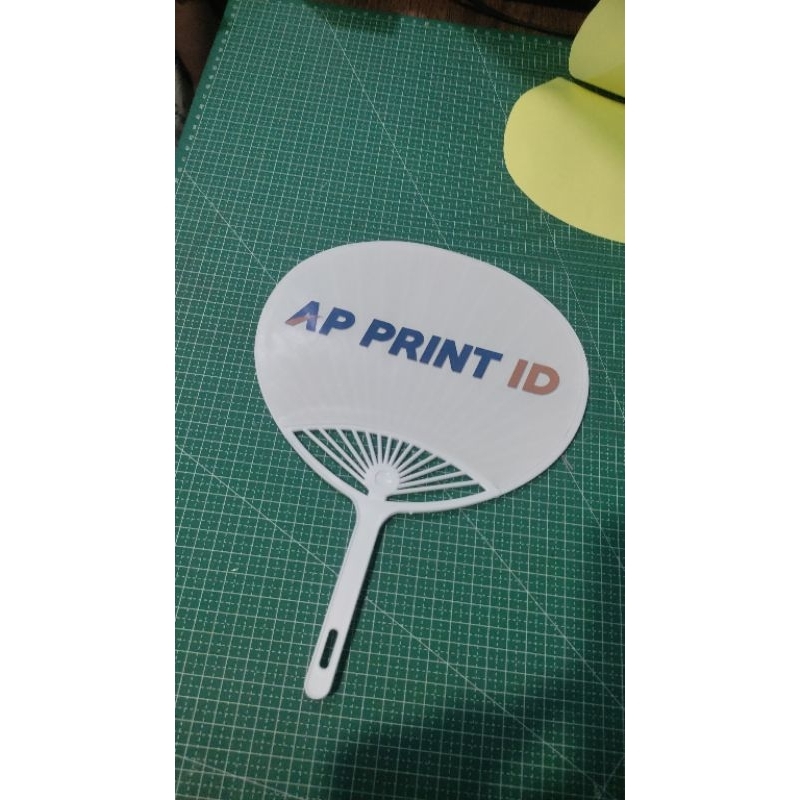 Print Kipas Kerang Promosi Plastik Souvenir Custom