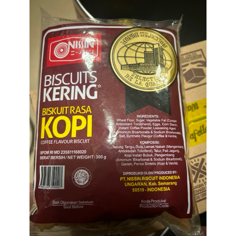 

Biskuit KERING rasa Kopi 300gram