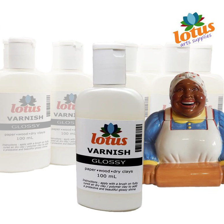 

ART V49N LOTUS Varnish Decoupage Gloss 1ml for dry clay wood polymer paper