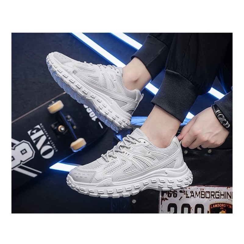 Sepatu sneakers high import pria wanita Korea cod