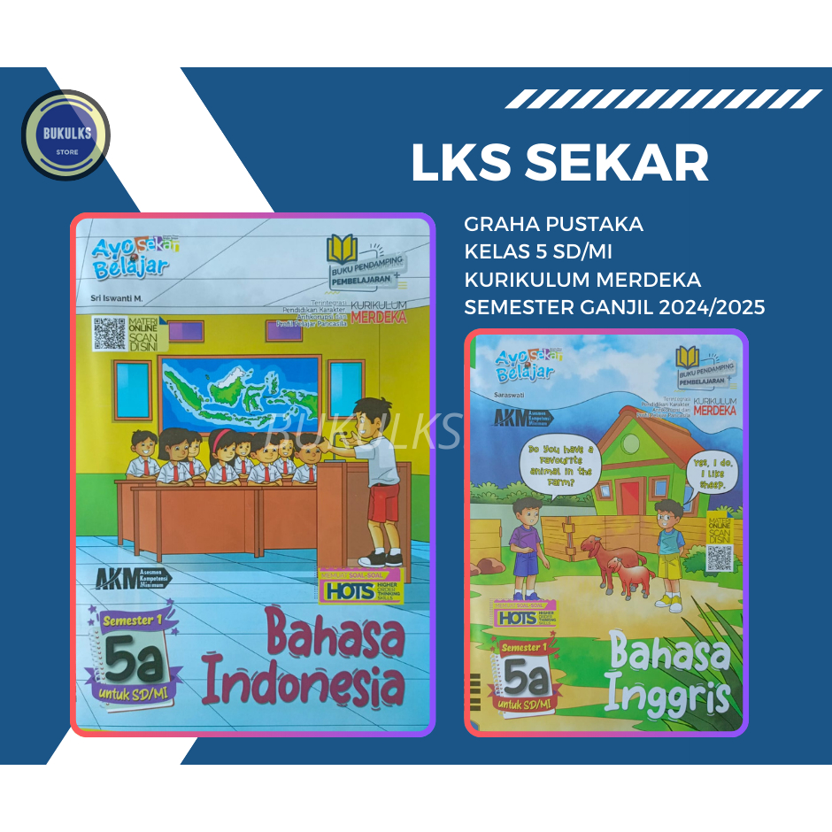Buku LKS SEKAR GRAHA PUSTAKA SD/MI Kelas 5 Merdeka Ganjil 2024/2025