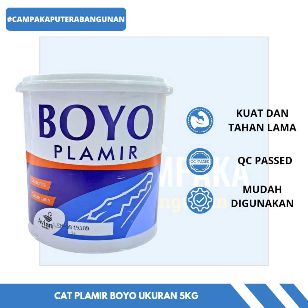 Cat Plamir/ Cat Dasar / Cat Pelapis/ Cat Plamir Boyo ukuran 5kg