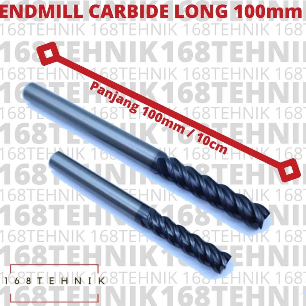 ENDMILL CARBIDE LONG SEMUA UKURAN  / PISAU CUTTER MILLING / ENDMILL CARBIDE LONG 3MM / ENDMILL CARBI