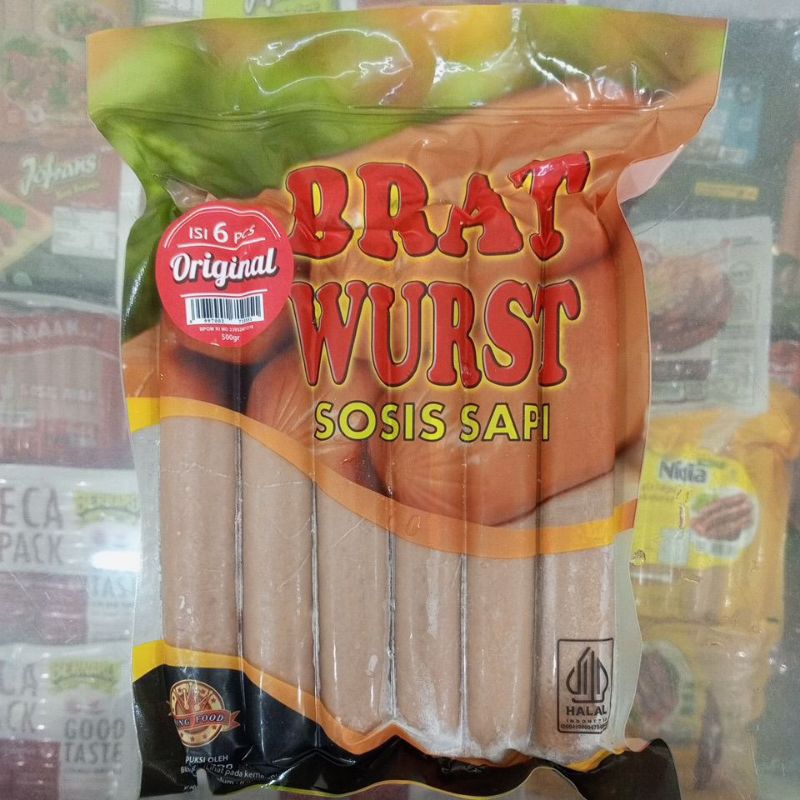 

king food bratwurts original 500gr/ sosis sapi/ sosis original