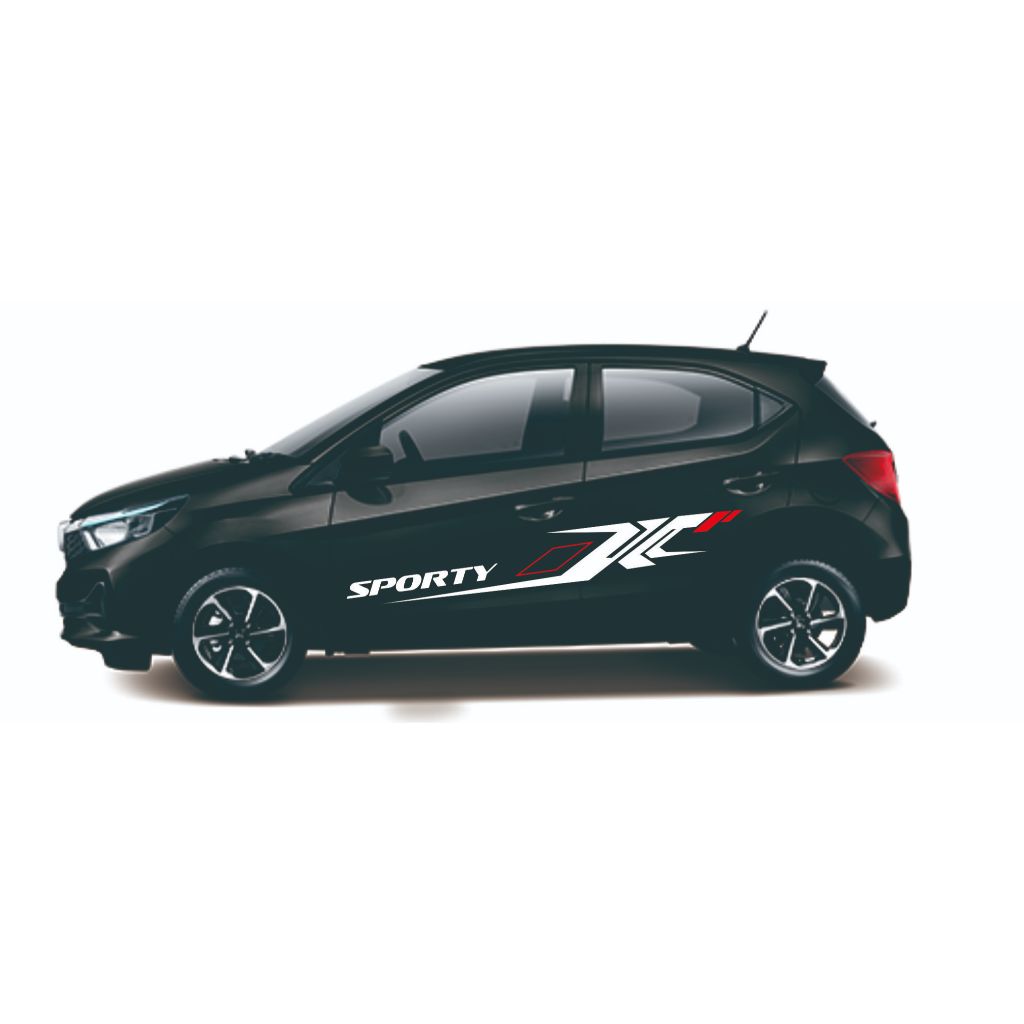 Stiker Mobil Brio rs Satya Simpel Lis Variasi Agya Ayla Putih Hitam Brio minimalis