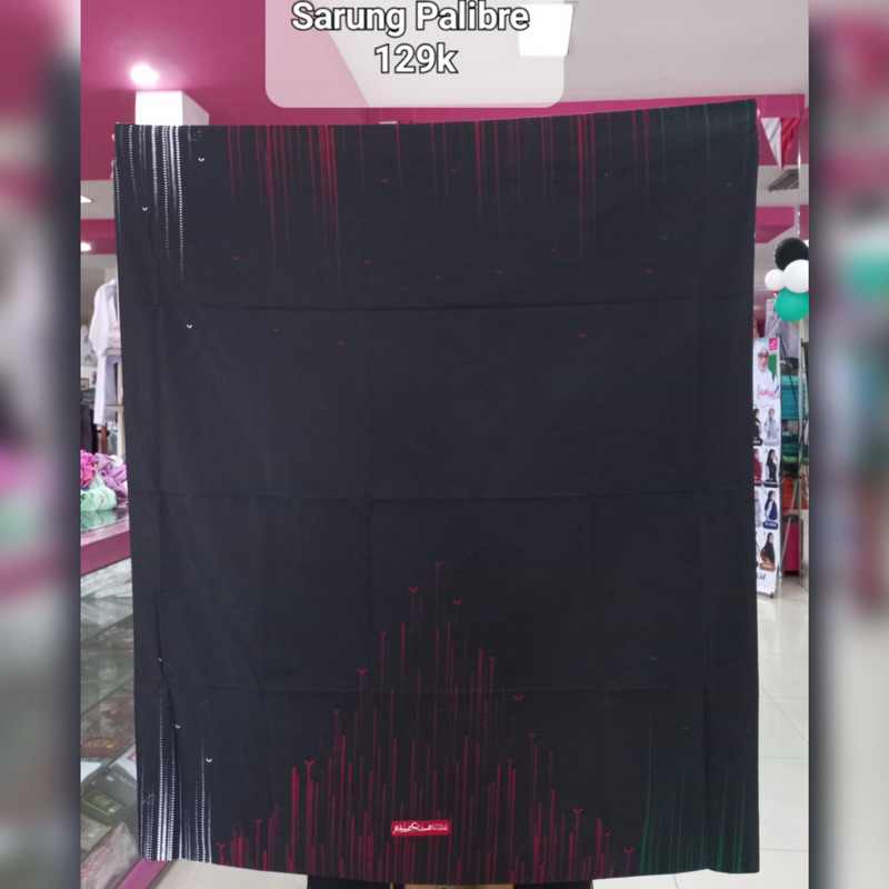 [GROSIR] Sarung Rabbani Palestine Hitam Original Motif PALIBRE