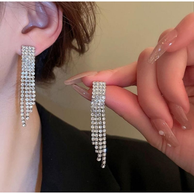 Anting Bangkok BKK Thailand Premium Anting Panjang Wanita Anting Pesta Wanita Anting Tusuk Wanita An