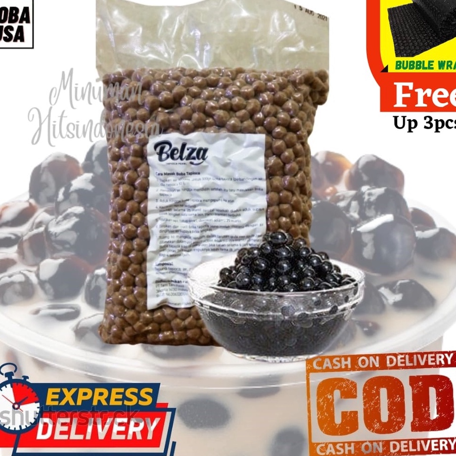 

MEGA SALE Tapioca Belza 1kgTapioka Bubble Pearl Boba Belza HitamTopping Minuman Kekinian Termurah