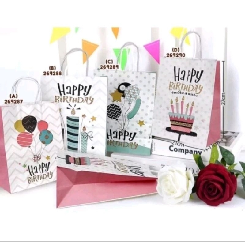 

Paperbag Happy Birthday/tas hampers birthday