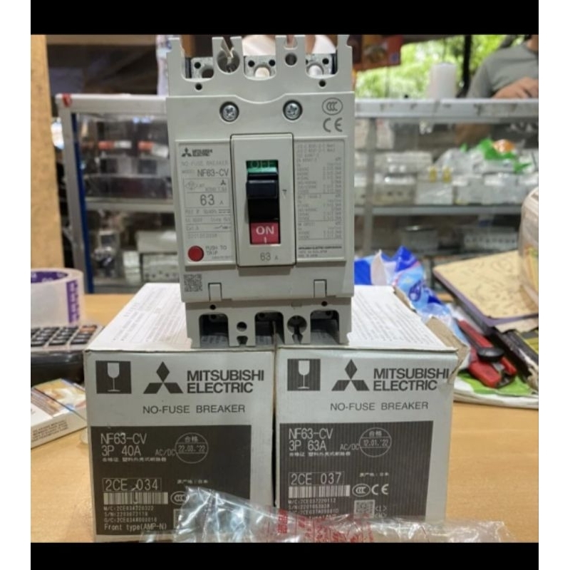 MCCB / NFB MITSUBISHI NF63-CV 3P 20A 25A