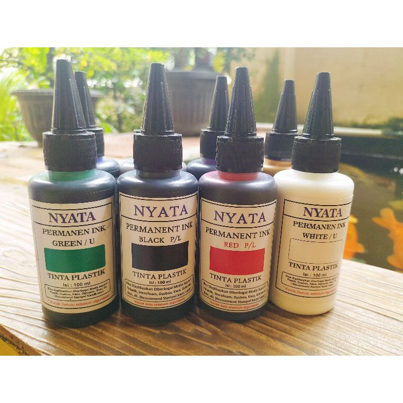 

KODE H5M9 TINTA SETEMPEL PAD MANUAL PERMANENT MEDIA PLASTIKC isi1ml ready 13 varian warna