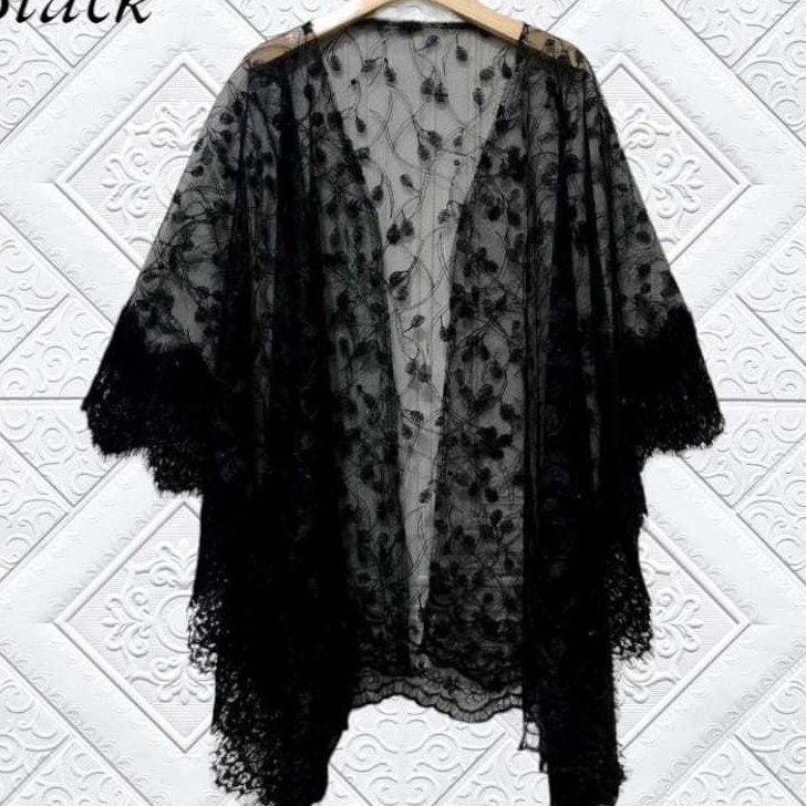 MEGA SALE outer cardigan kebaya bridesmaid baju kondangan tille mix brokat renda