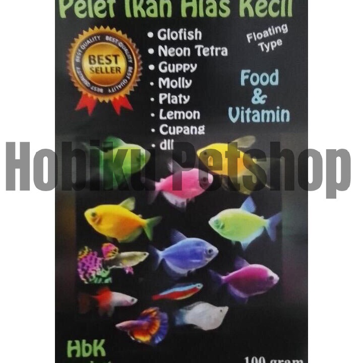 Free Ongkir PELET IKAN HIAS KECIL HBK PAKAN IKAN GLOFISH NEON GUPPY MOLLY