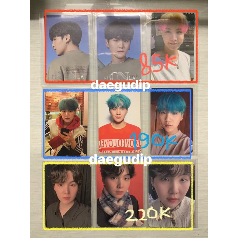 PC SUGA YOONGI JHOPE HOSEOK BTS LD BUTTER PWS POWERSTATION DICON VOL 10 FILA BUTTER WEVERSE POB