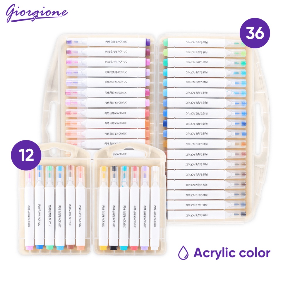

ART M98T Giorgione Acrylic Markers Set Spidol 12243648 Warnas GAMBS