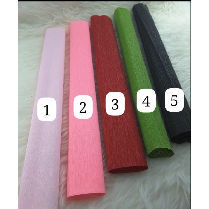 Crepe Paper/Kain Kraft/Paper Flower/Wrapping Paper
