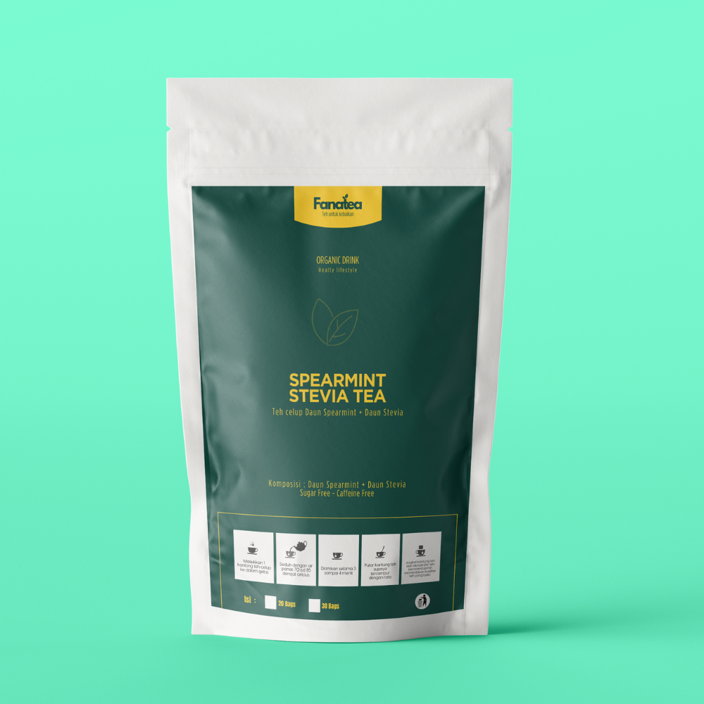 

Spearmint Stevia Tea - Teh Manis Spearmint Fanatea - Varian isi 20 dan 30 tea bags