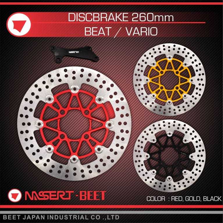 DISCBRAKE CAKRAM BEAT VARIO 260MM NASSERT BEET NB09 BLACK ONLY