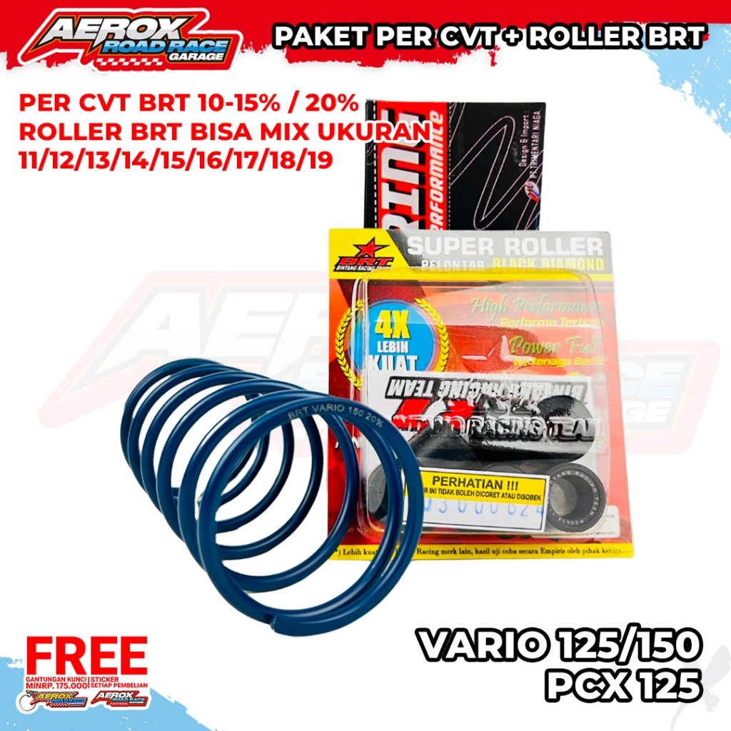 PAKET 2 IN 1 PER CVT BRT ROLLER BRT VARIO 125 VARIO 150 PCX 125