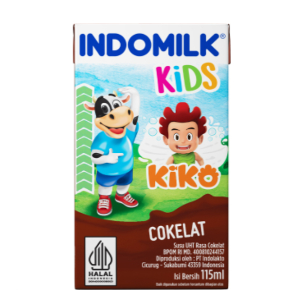 

INDOMILK Kids Susu UHT Chocolate 115 ml