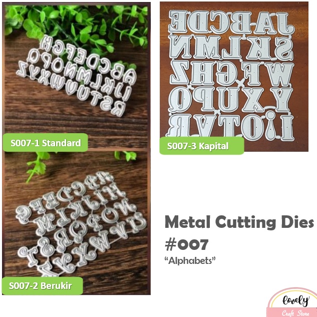 

Best Seller LovelyCraftStore Metal Cutting Dies S7 Mold Stencil Metal Cetakan Stensil bentuk daun rambat alpabet abjad untuk bahan mahar dekorasi journal scrapbooking cards art deco etc