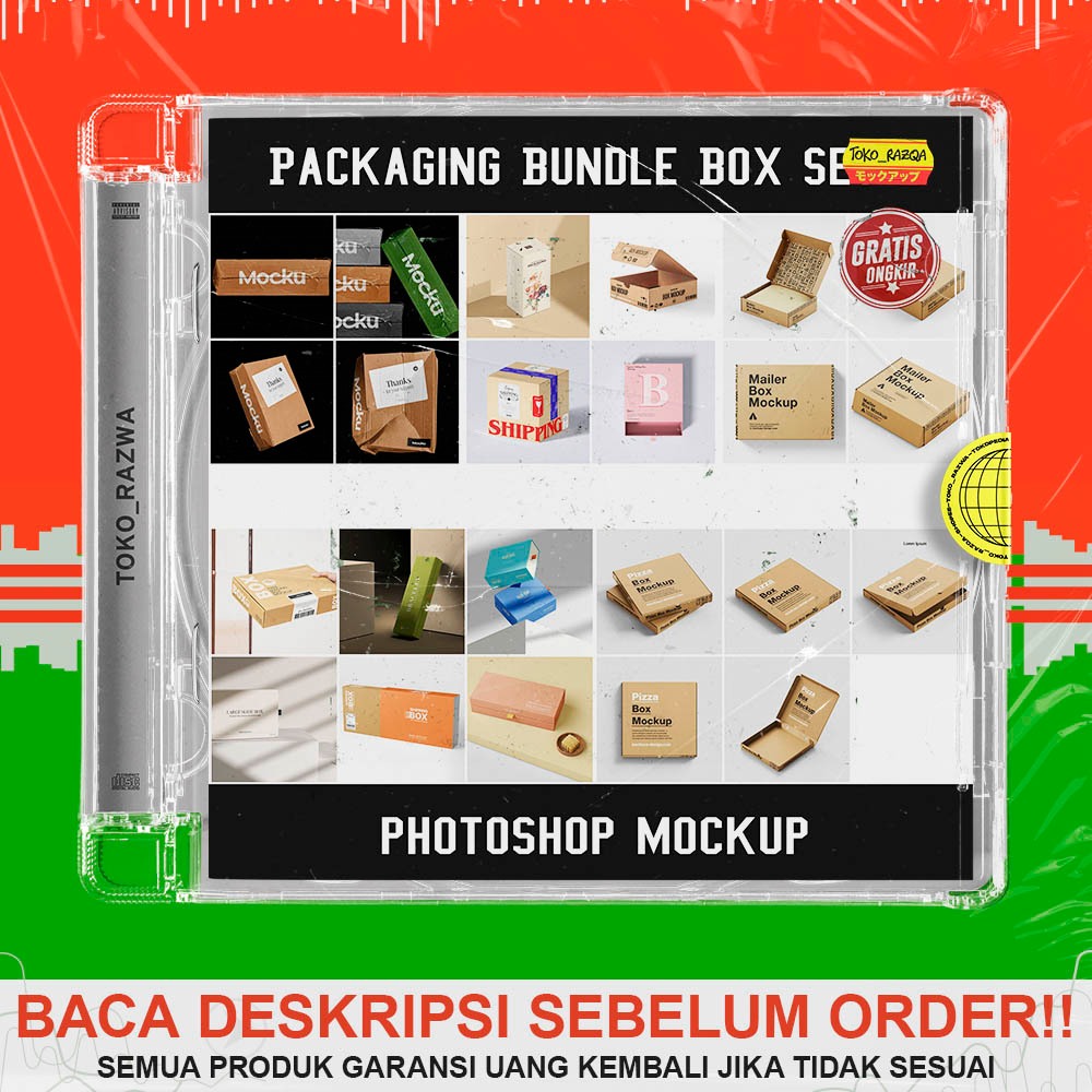Photoshop Mockup - Packaging Bundle Box Set 1 - 050524