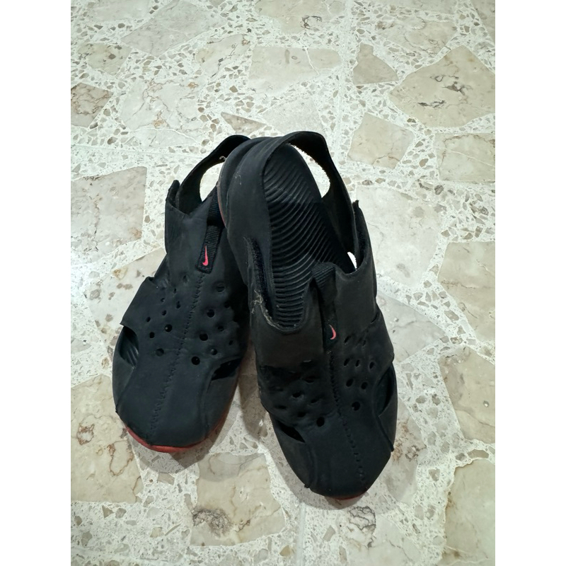 preloved nike sunray protect black sandal anak