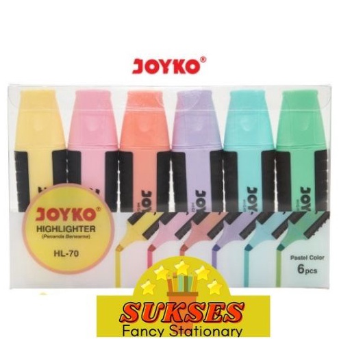 

KODE O5P9 Highlighter Penanda Berwarna Joyko Hl7 Pastel Color 1 Set 6 Pcs