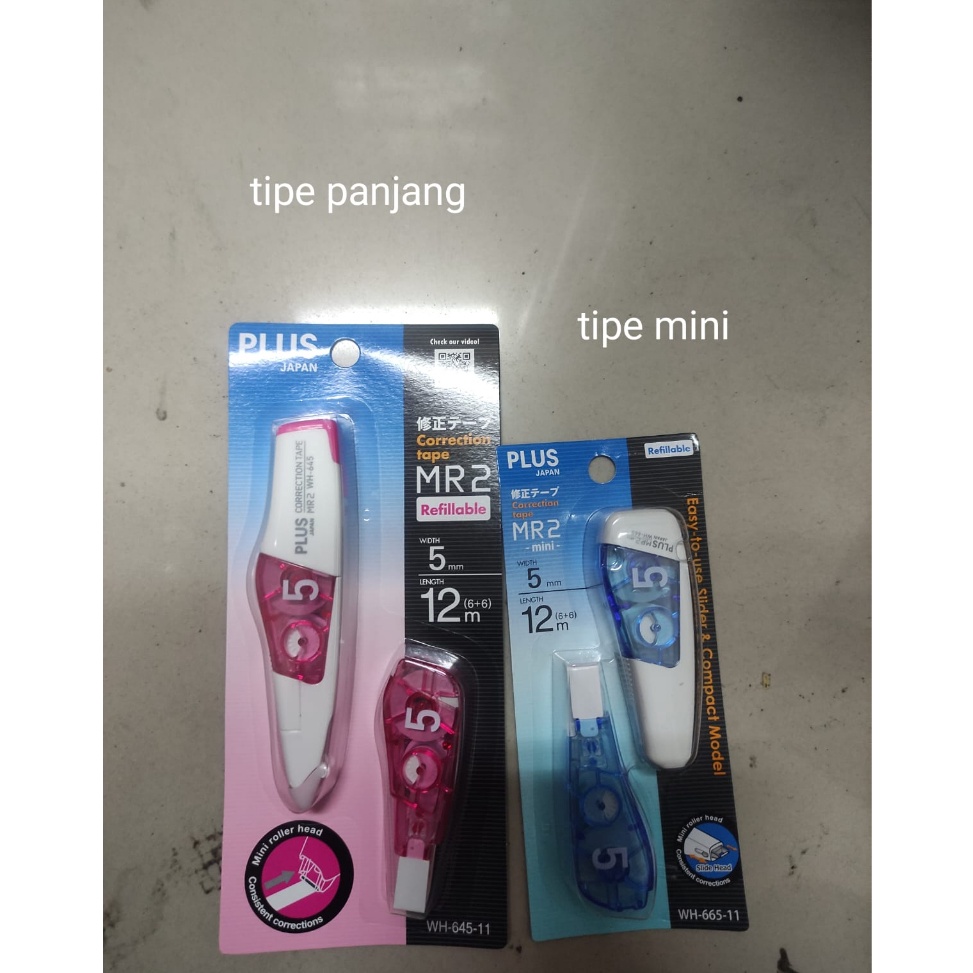 

ART B33F correction tape tipex roll merek plus mr mini regular plus refill 1
