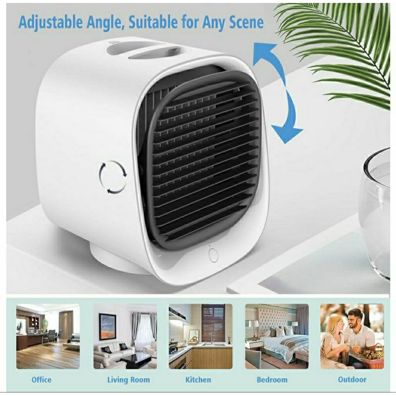 Ac Mini Portable V2 - Kipas Ac Portable - Air Cooler Portable USB - Pendingin Ruangan