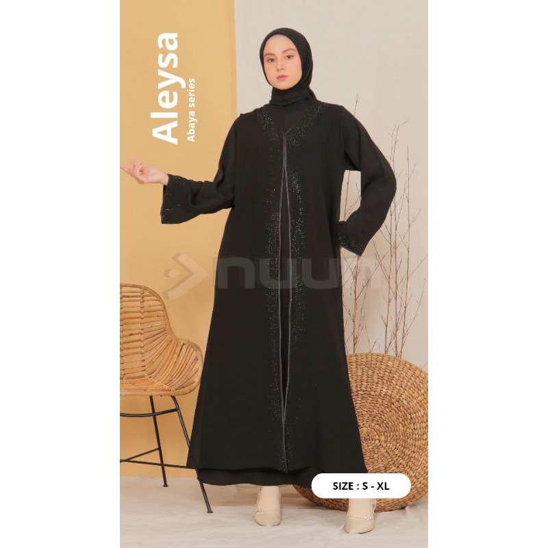 Abaya Alesya - Gamis hitam Abaya Arab hitam abaya turkey