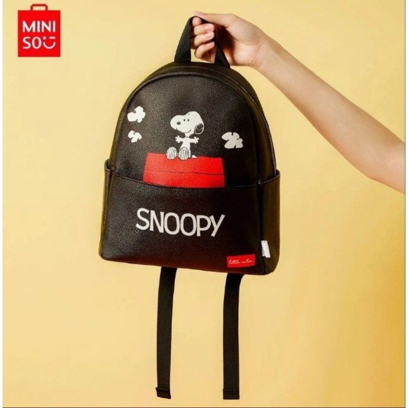 Tas Ransel Snoopy Original Miniso