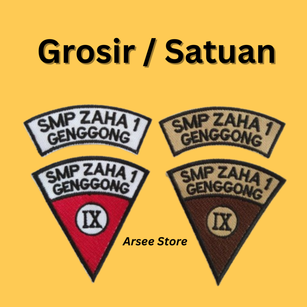 Bordir Bet Lokasi Sekolah CUSTOM Bet Kelas