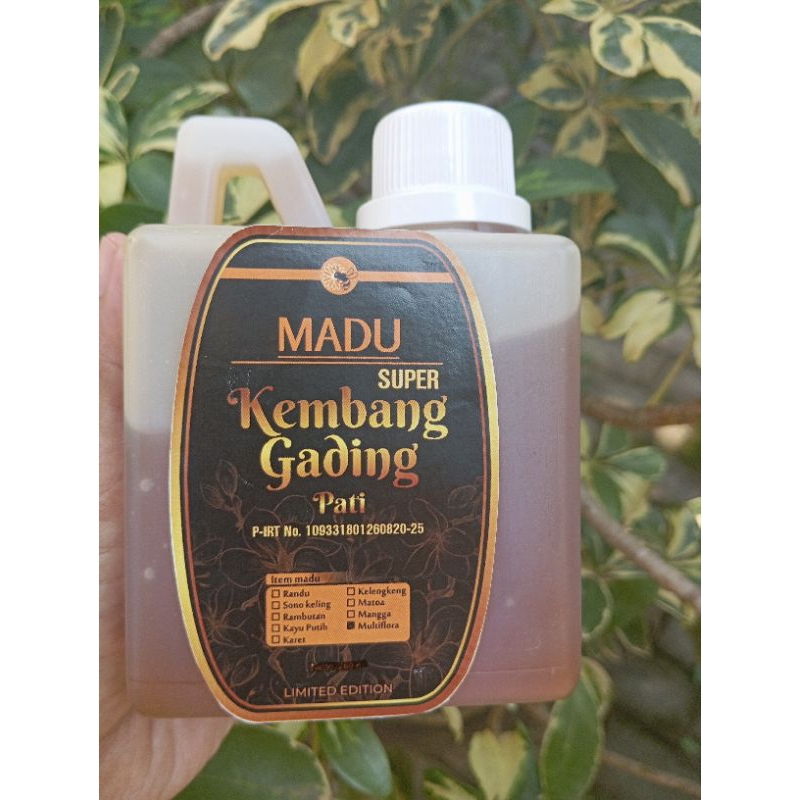 

Madu multiflora - madu kembang gading raw honey kemasan 600 gr