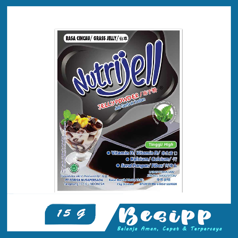 

Nutrijell Rasa Cincau 15 Gram